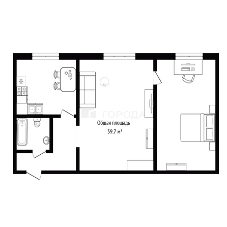 
  Продается 2-комн. квартира 39.7 м². Фото 18.
