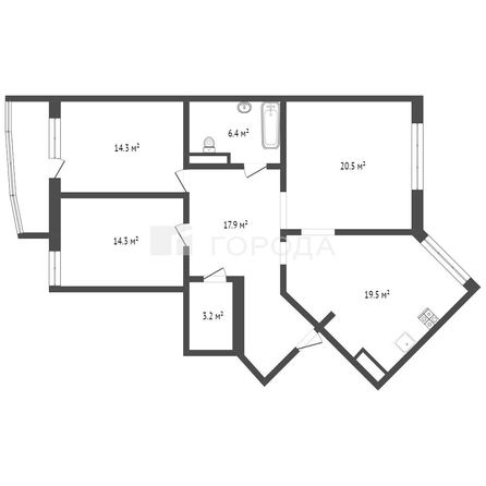 
  Продается 3-комн. квартира 96.1 м². Фото 29.