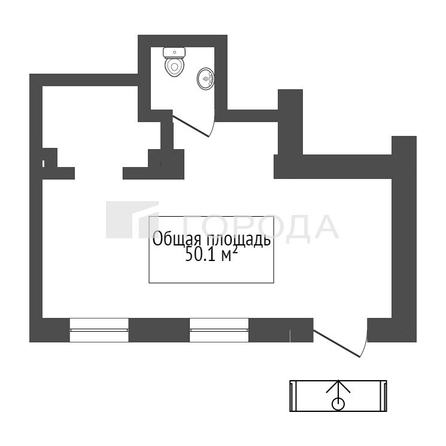 
  Продается универсальное помещение 50.1 м². Фото 18.