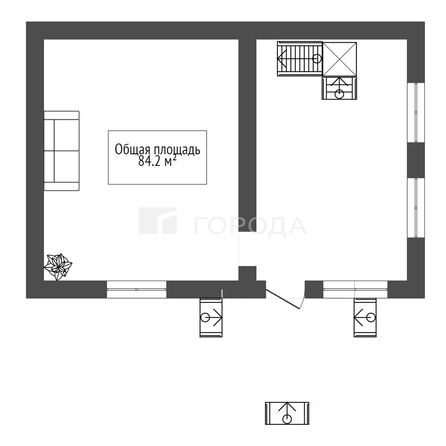 
  Продается коттедж 84.2 м². Фото 40.