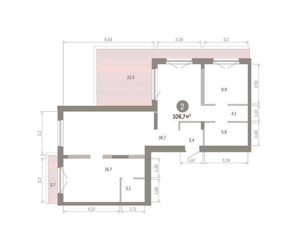 
  Продается 2-комн. квартира 106.74 м², в ЖК Европейский берег, дом 46. Фото 1.