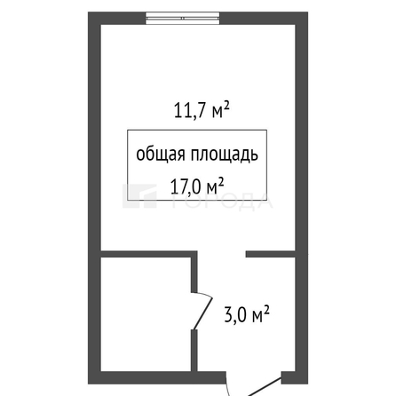 
  Продается студия 17 м². Фото 11.