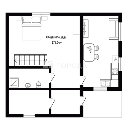 
  Продается коттедж 173 м². Фото 39.