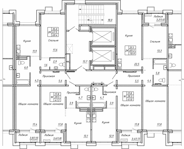 
  Продается 1-комн. квартира 41 м², в ЖК Гренландия, Лес дом №5. Фото 2.