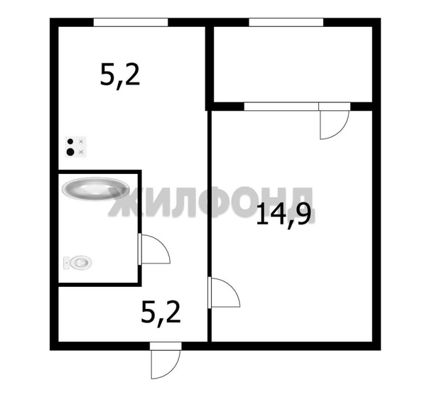 
  Продается 1-комн. квартира 31 м². Фото 1.