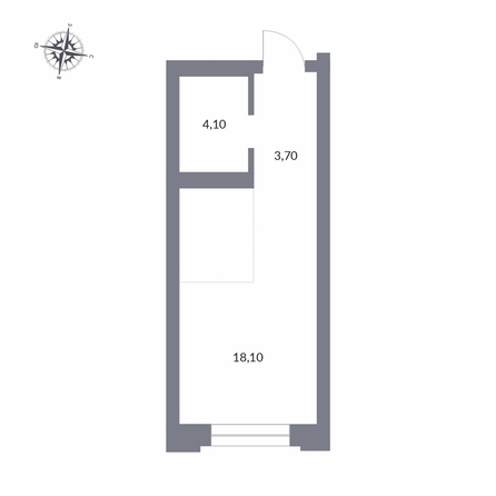 
  Продается студия 25.9 м², в ЖК Державина, 50. Фото 1.