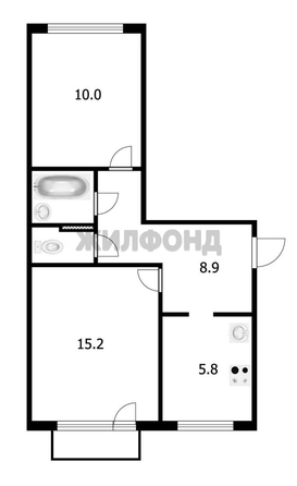 
  Продается 2-комн. квартира 43.7 м². Фото 7.