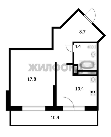 
  Продается 1-комн. квартира 41.1 м². Фото 2.