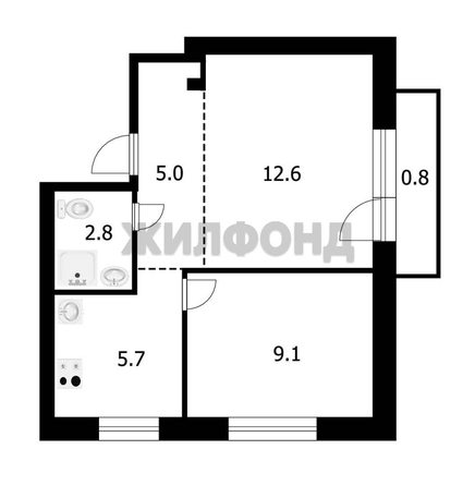 
  Продается 2-комн. квартира 34 м². Фото 3.