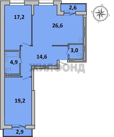 
  Продается 3-комн. квартира 84.3 м². Фото 12.