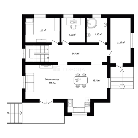
  Продается дом 301.2 м². Фото 35.