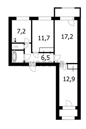 
  Продается 3-комн. квартира 60.9 м². Фото 12.