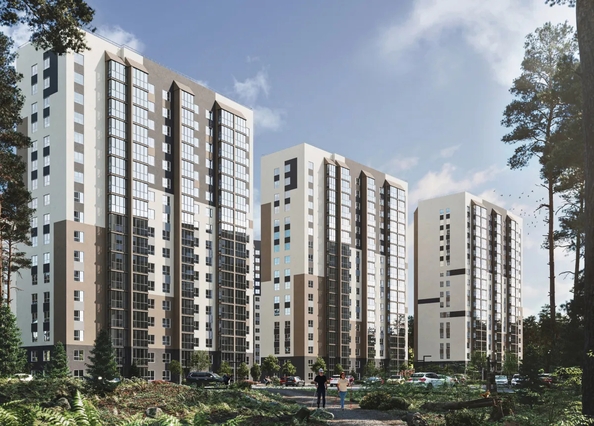 
  Продается студия 31 м², в ЖК Квартал Сосновый бор, дом 1. Фото 1.