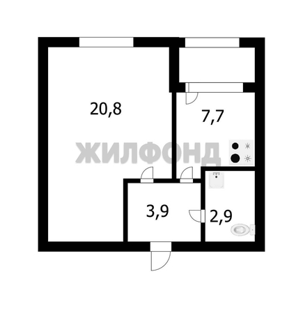 
  Продается 1-комн. квартира 34.3 м². Фото 2.