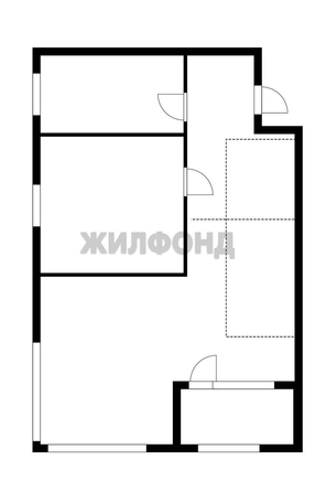 
  Продается 2-комн. квартира 57.5 м², в ЖК Тихомиров, башня А. Фото 2.