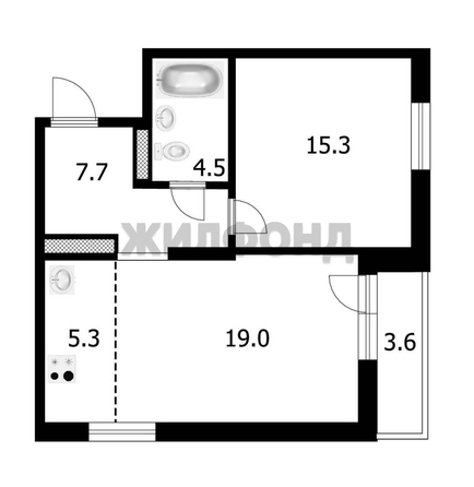 
  Продается 2-комн. квартира 51.8 м², в ЖК Топаз. Фото 23.