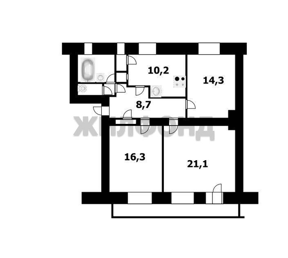 
  Продается 3-комн. квартира 78.9 м². Фото 22.