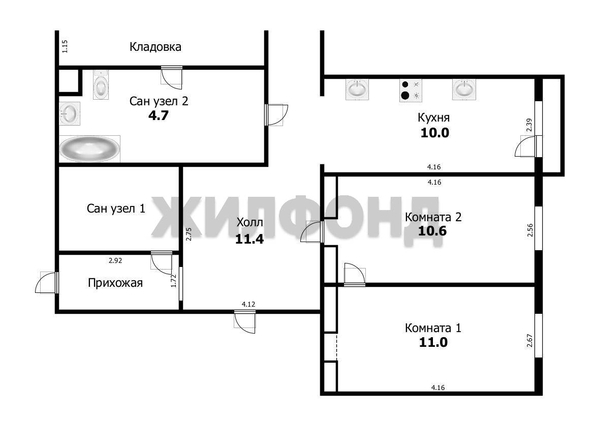 
  Продается комната 21.6 м². Фото 15.