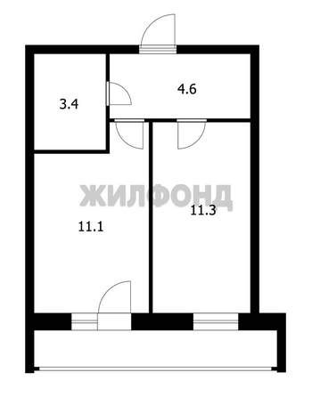 
  Продается 1-комн. квартира 30.4 м². Фото 20.