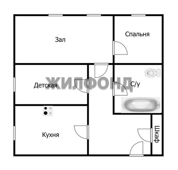 
  Продается 3-комн. квартира 61 м². Фото 7.