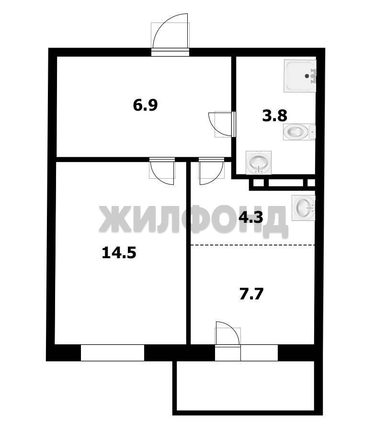 
  Продается 1-комн. квартира 37.2 м². Фото 6.