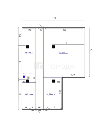
  Сдается универсальное помещение 78.8 м². Фото 7.