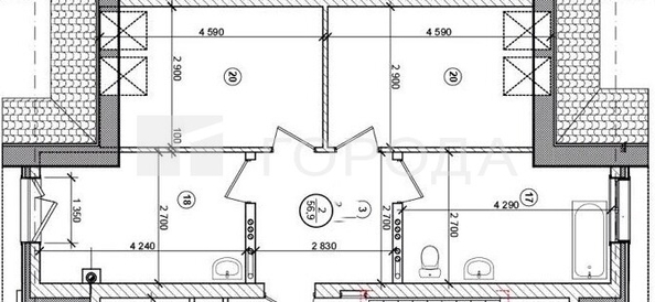 
  Продается 2-комн. квартира 57.7 м², в КП Пригородный простор. Фото 25.