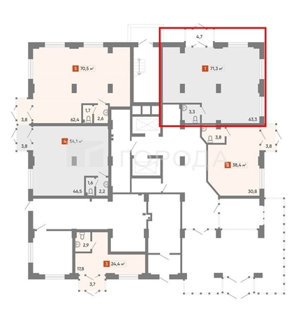 
  Продается универсальное помещение 71.3 м². Фото 9.