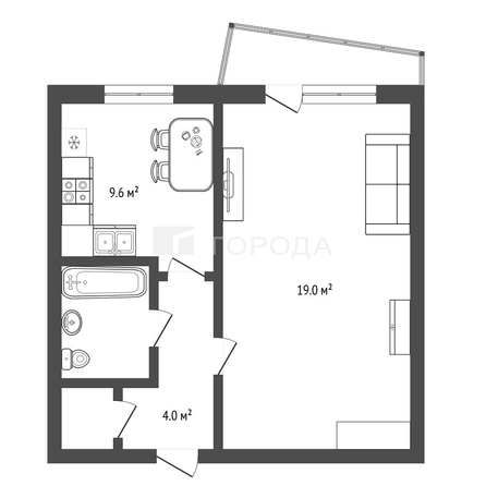 
  Продается 1-комн. квартира 38.5 м². Фото 1.