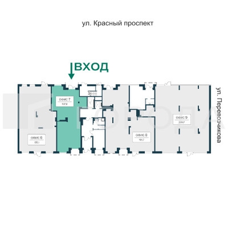 
  Продается офис 107.8 м², в ЖК Расцветай на Красном, дом 9. Фото 2.