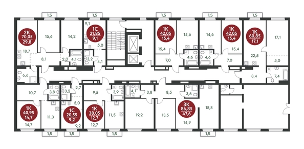 
  Продается 1-комн. квартира 42.05 м², в ЖК Скандинавские кварталы, дом 1. Фото 1.