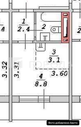 
  Продается студия 20 м². Фото 10.
