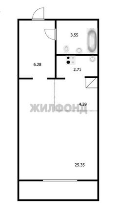 
  Продается студия 38.2 м². Фото 14.
