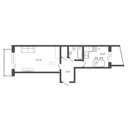 
  Продается 1-комн. квартира 32 м². Фото 15.