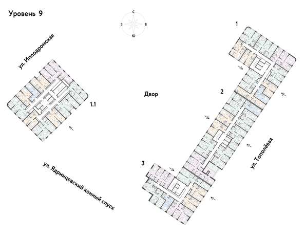 
  Продается 1-комн. квартира 38.05 м², в ЖК Страна.Тополевая, к 2. Фото 2.