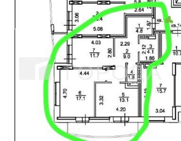 
  Продается 2-комн. квартира 61.6 м², в ЖК Калининский-2. Фото 28.