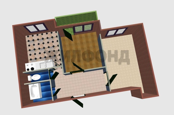 
  Продается 2-комн. квартира 59.9 м². Фото 7.