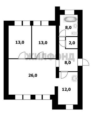 
  Продается 3-комн. квартира 82.5 м², в КП Пригородный простор. Фото 15.