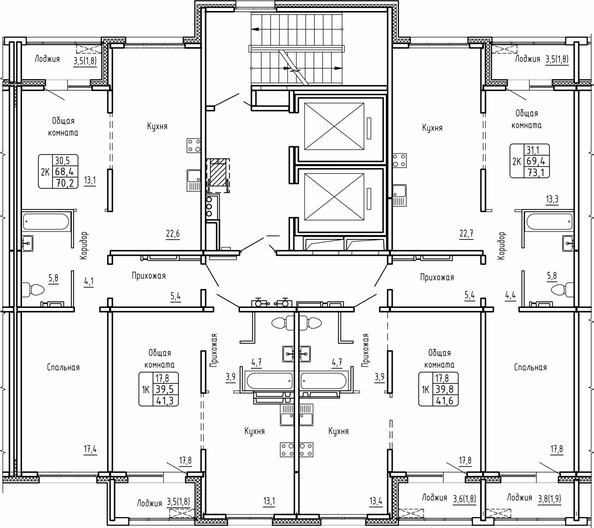 
  Продается 1-комн. квартира 41.3 м², в ЖК Самоцветы, Бирюза дом 1. Фото 1.