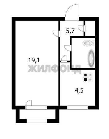 
  Продается 1-комн. квартира 32.5 м². Фото 8.