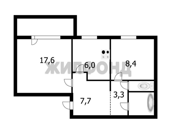 
  Продается 2-комн. квартира 48.6 м². Фото 18.