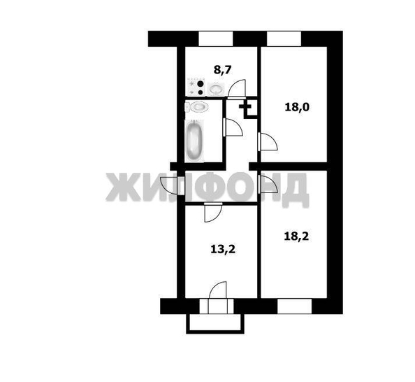 
  Продается 3-комн. квартира 71.2 м². Фото 21.