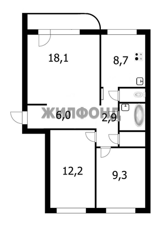 
  Продается 3-комн. квартира 64 м². Фото 36.