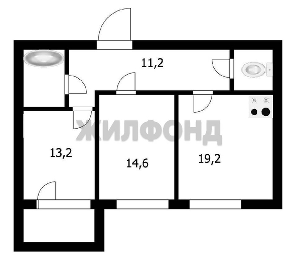 
  Продается 2-комн. квартира 63.6 м². Фото 20.