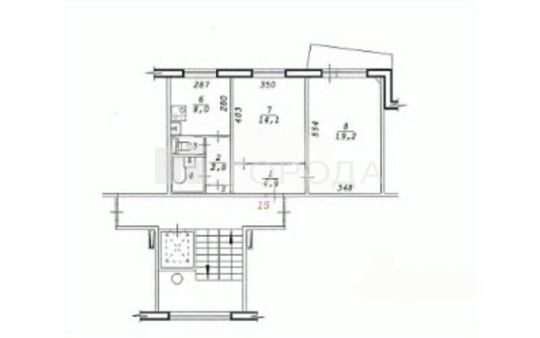 
  Продается 2-комн. квартира 53.1 м². Фото 20.