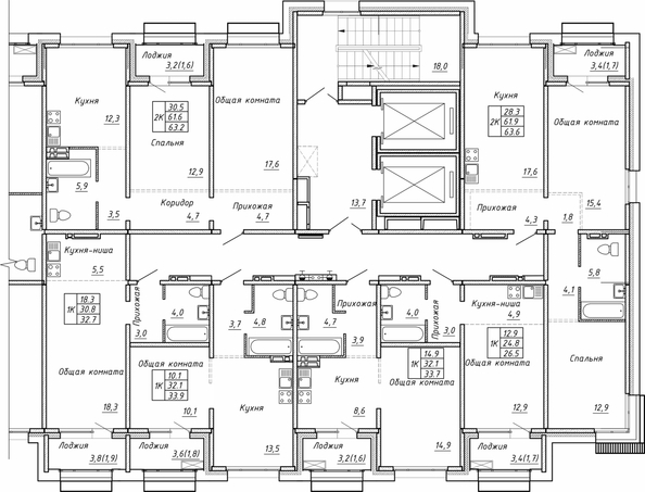 
  Продается 2-комн. квартира 63.2 м², в ЖК Гренландия, Лес дом №5. Фото 1.