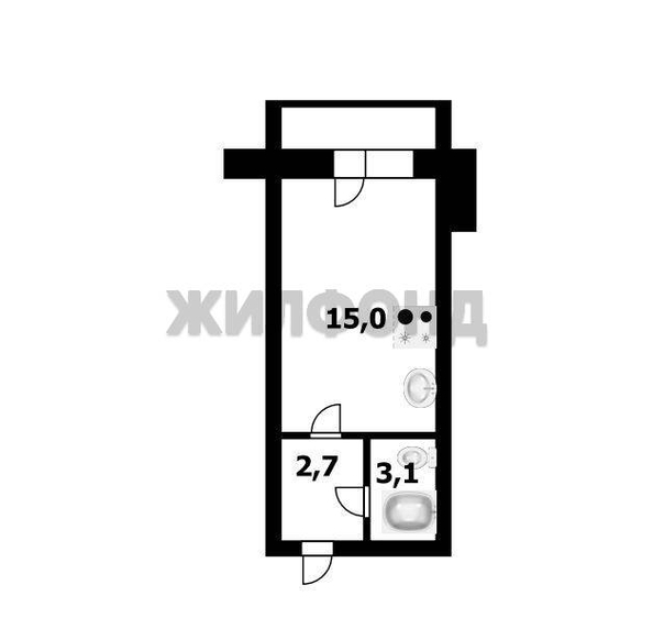 
  Продается студия 20.8 м². Фото 8.