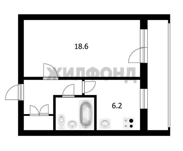 
  Продается 1-комн. квартира 31.6 м². Фото 8.
