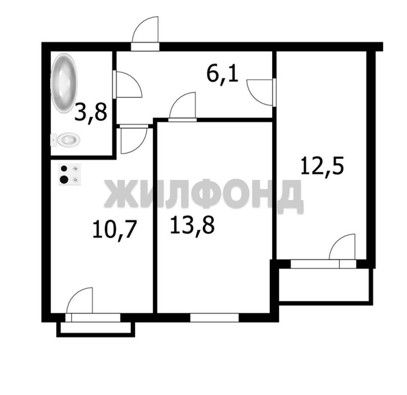 
  Продается 2-комн. квартира 46.7 м². Фото 16.
