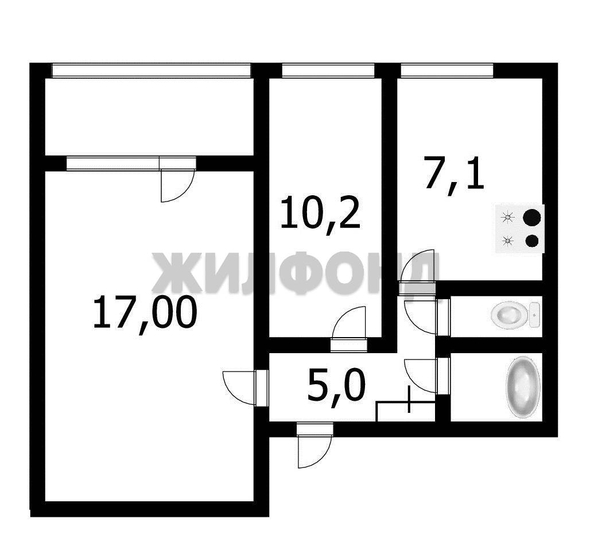 
  Продается 2-комн. квартира 42.7 м². Фото 25.